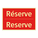 Réserve - Reserve