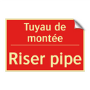 Tuyau de montée - Riser pipe