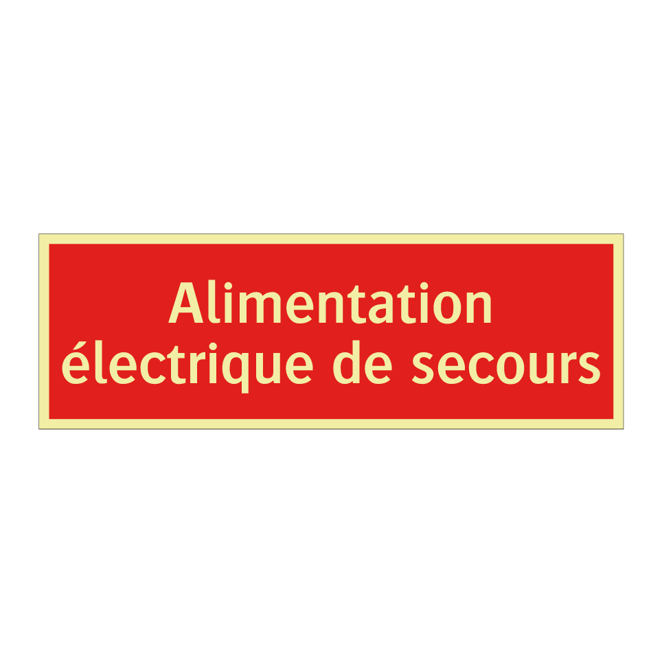 Alimentation électrique de secours