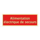Alimentation électrique de secours