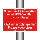 Ouverture d'alimentation en air /.../ - RWA air supply opening Please /.../