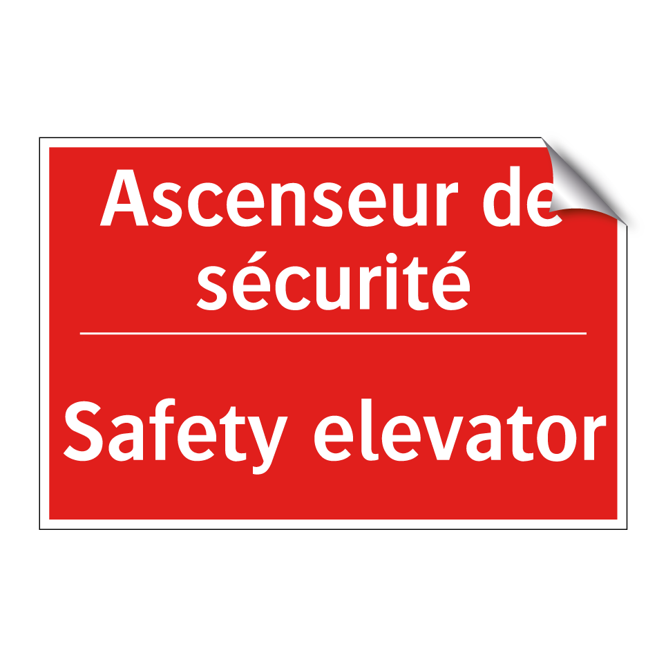 Ascenseur de sécurité - Safety elevator
