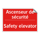 Ascenseur de sécurité - Safety elevator