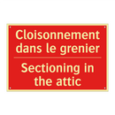 Cloisonnement dans le grenier - Sectioning in the attic