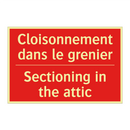 Cloisonnement dans le grenier - Sectioning in the attic