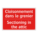 Cloisonnement dans le grenier - Sectioning in the attic