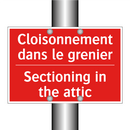 Cloisonnement dans le grenier - Sectioning in the attic