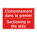 Cloisonnement dans le grenier - Sectioning in the attic