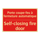 Porte coupe-feu à fermeture automatique /.../ - Self-closing fire door