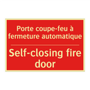 Porte coupe-feu à fermeture automatique /.../ - Self-closing fire door