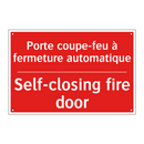 Porte coupe-feu à fermeture automatique /.../ - Self-closing fire door