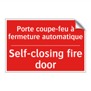 Porte coupe-feu à fermeture automatique /.../ - Self-closing fire door