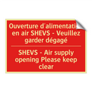 Ouverture d'alimentation en air /.../ - SHEVS - Air supply opening Please /.../