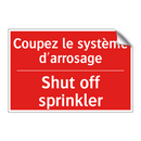 Coupez le système d'arrosage - Shut off sprinkler