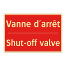 Vanne d'arrêt - Shut-off valve