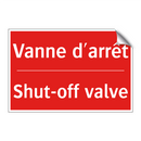 Vanne d'arrêt - Shut-off valve