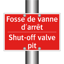 Fosse de vanne d'arrêt - Shut-off valve pit