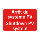 Arrêt du système PV - Shutdown PV system