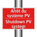 Arrêt du système PV - Shutdown PV system