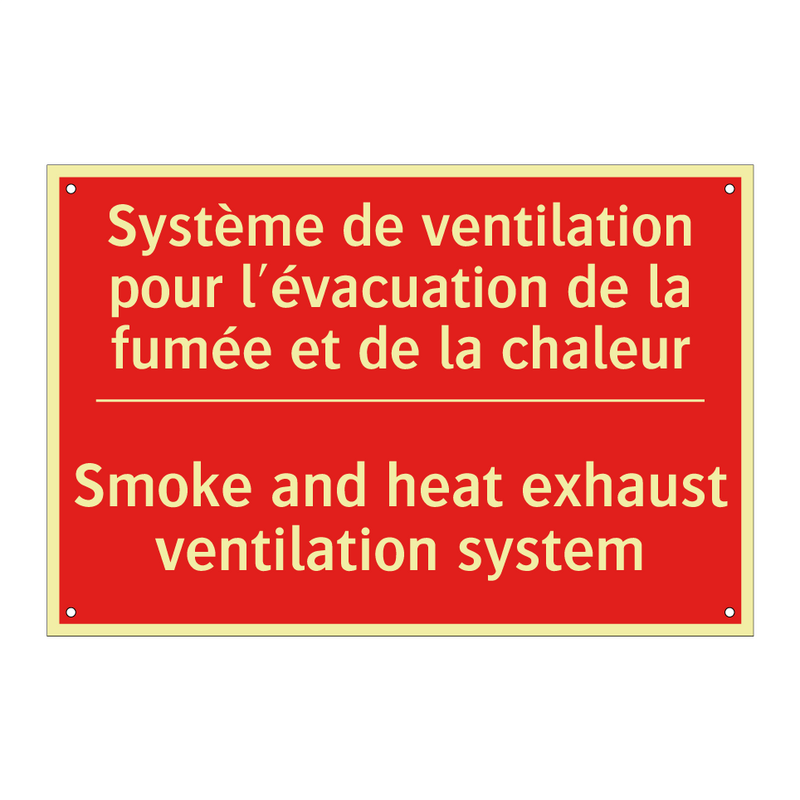 Système de ventilation pour l'évacuation /.../ - Smoke and heat exhaust ventilation /.../