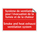 Système de ventilation pour l'évacuation /.../ - Smoke and heat exhaust ventilation /.../