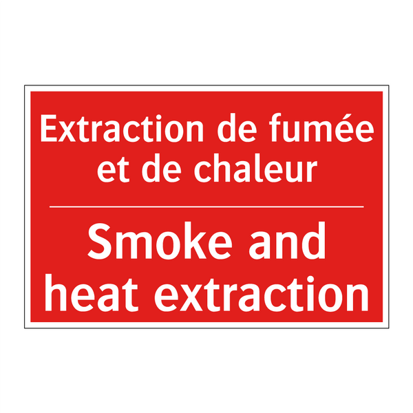 Extraction de fumée et de chaleur /.../ - Smoke and heat extraction