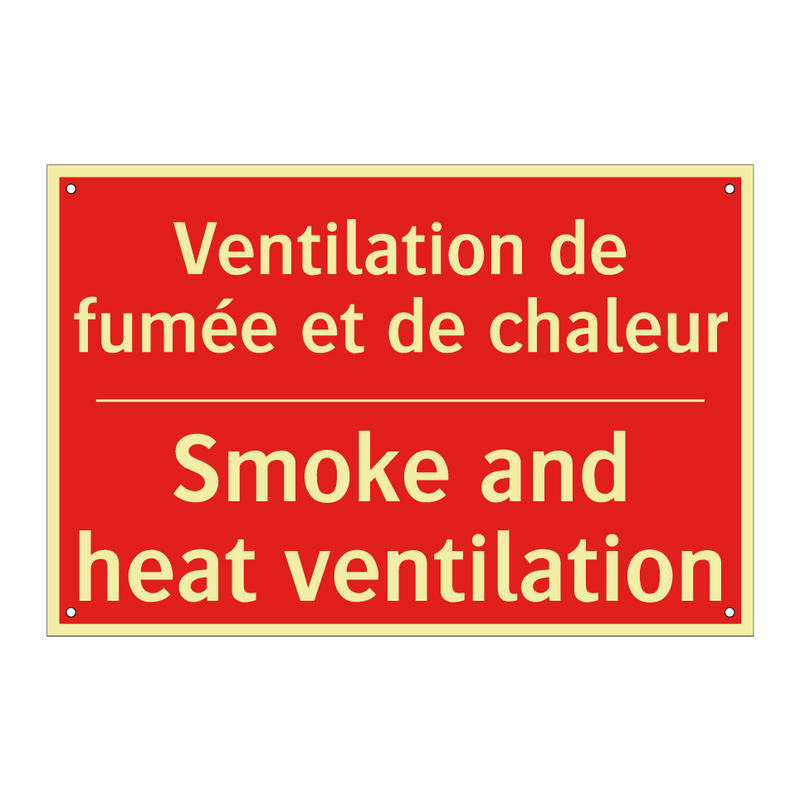 Ventilation de fumée et de chaleur /.../ - Smoke and heat ventilation