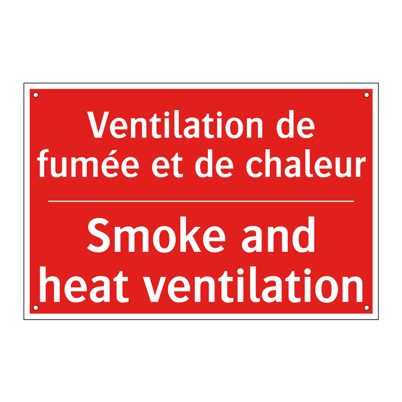 Ventilation de fumée et de chaleur /.../ - Smoke and heat ventilation