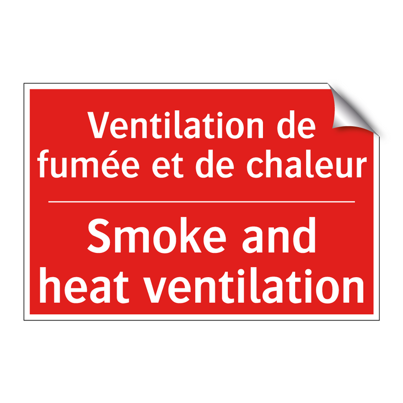 Ventilation de fumée et de chaleur /.../ - Smoke and heat ventilation