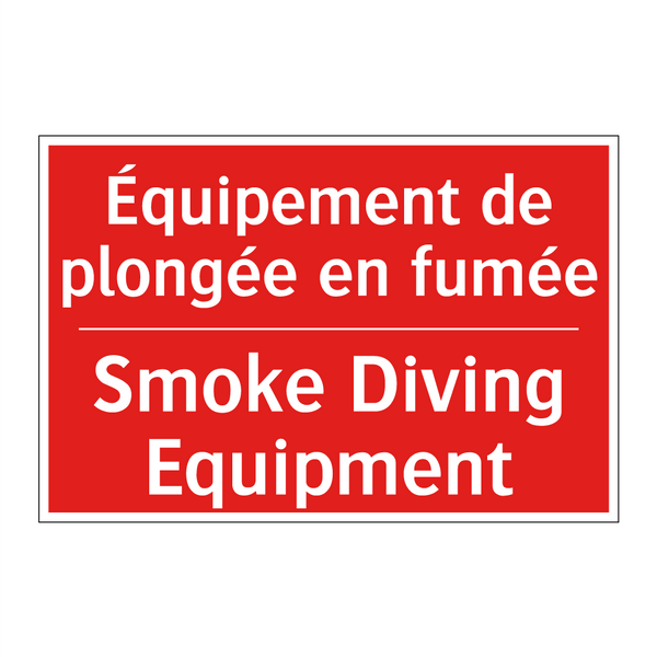 Équipement de plongée en fumée - Smoke Diving Equipment