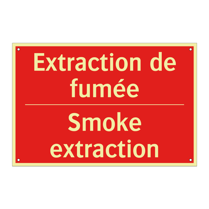 Extraction de fumée - Smoke extraction