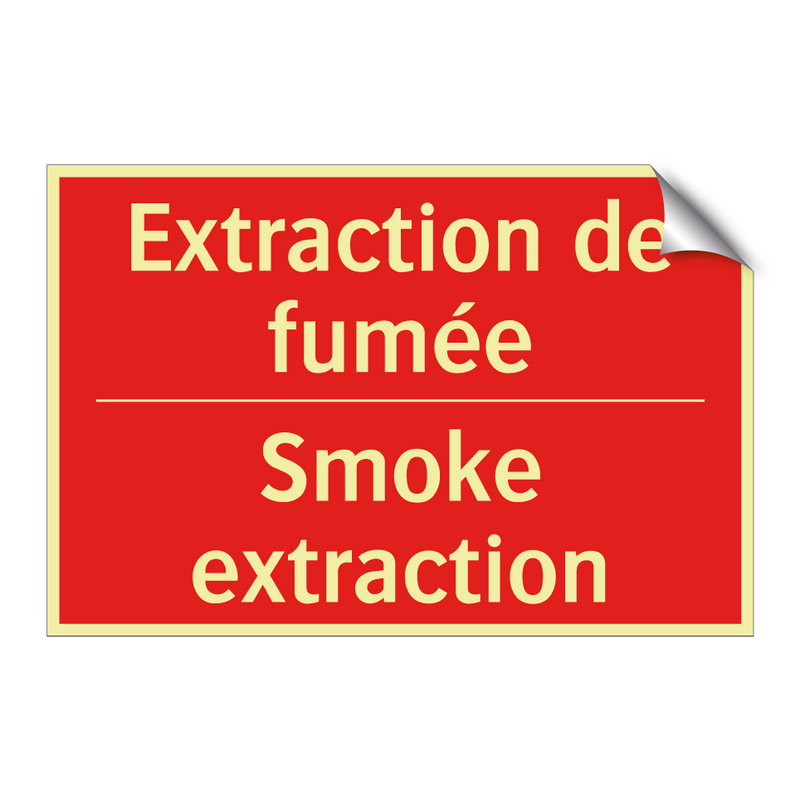 Extraction de fumée - Smoke extraction