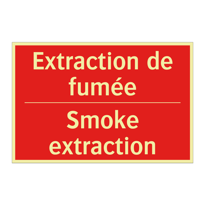Extraction de fumée - Smoke extraction