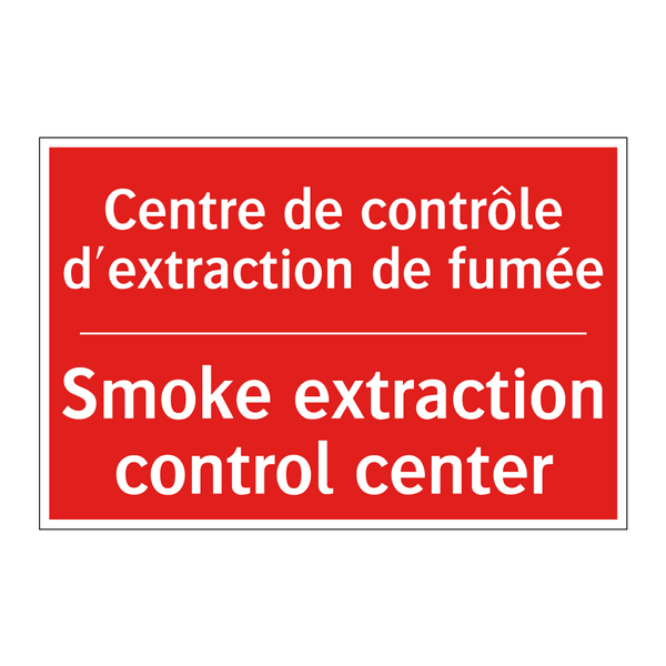 Centre de contrôle d'extraction /.../ - Smoke extraction control center /.../