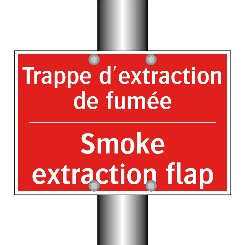 Trappe d'extraction de fumée - Smoke extraction flap