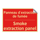 Panneau d'extraction de fumée - Smoke extraction panel