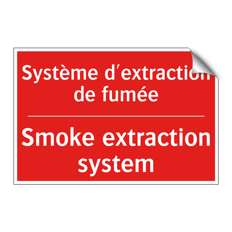 Système d'extraction de fumée - Smoke extraction system
