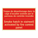 Trappe de désenfumage dans la /.../ - Smoke hatch in stairwell activated /.../