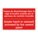 Trappe de désenfumage dans la /.../ - Smoke hatch in stairwell activated /.../