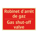 Robinet d'arrêt de gaz - Gas shut-off valve