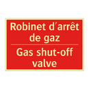 Robinet d'arrêt de gaz - Gas shut-off valve