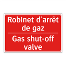 Robinet d'arrêt de gaz - Gas shut-off valve