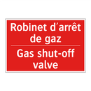 Robinet d'arrêt de gaz - Gas shut-off valve
