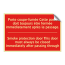 Porte coupe-fumée Cette porte /.../ - Smoke protection door This door /.../