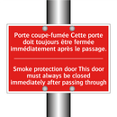 Porte coupe-fumée Cette porte /.../ - Smoke protection door This door /.../