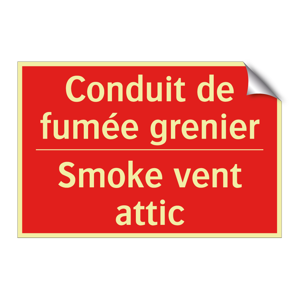 Conduit de fumée grenier - Smoke vent attic