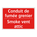 Conduit de fumée grenier - Smoke vent attic