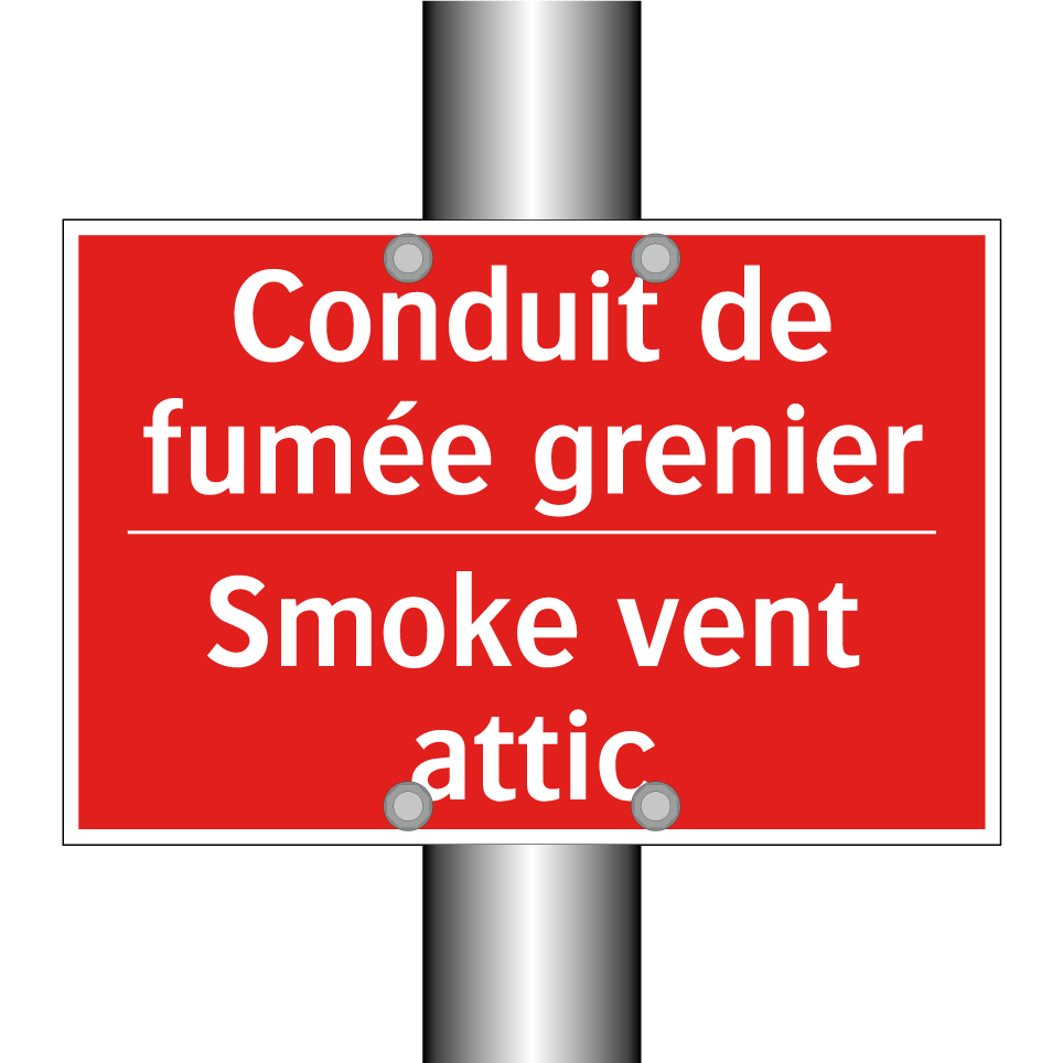 Conduit de fumée grenier - Smoke vent attic