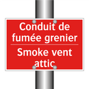 Conduit de fumée grenier - Smoke vent attic
