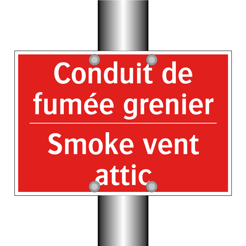 Conduit de fumée grenier - Smoke vent attic
